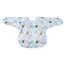 Load image into Gallery viewer, Trendlings Long Sleeve Waterproof Bib/Apron - 1-3years - Safari
