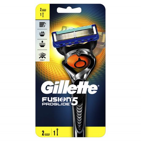 Gillette Fusion ProGlide Flexball Manual Handle + 2 Razor Blades Buy Online in Zimbabwe thedailysale.shop