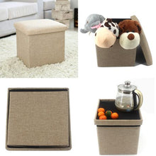 Load image into Gallery viewer, Urban Lifestyle Trend Storage Stool - Medium - Beige
