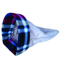 Load image into Gallery viewer, Guinea Pig / Small Animal Fleece Tunnel Set - Red Checked Pattern

