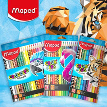 Load image into Gallery viewer, Maped Animal Triangular Colour Pencils 12's
