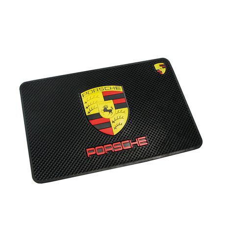 OQ Car Dashboard Silicone Mat with Car Logo - PORSCHE