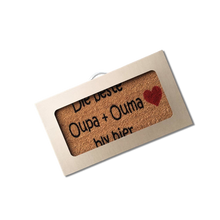 Load image into Gallery viewer, &#39;Oupa en Ouma&#39; Natural Coir Personalized / Custom Branded Welcome Doormat
