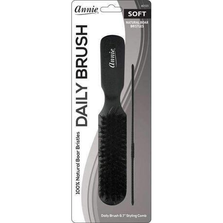 ANN02123 - Annie - Soft Wood Daily Boar Bristle Brush 7 in - 4 Pack Buy Online in Zimbabwe thedailysale.shop