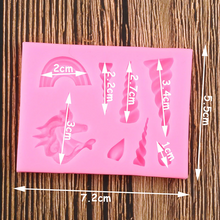 Load image into Gallery viewer, Cake Tools Unicorn Cloud Horn Ear Silicone Mold Cupcake Decorations
