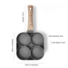 Load image into Gallery viewer, 4-Hole Multipurpose Omelet &amp; Burger Non-Stick Frying Pan
