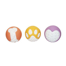Load image into Gallery viewer, Set of 3 Squeaky Chew Toy Balls
