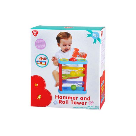 PlayGo Hammer and Roll Tower Buy Online in Zimbabwe thedailysale.shop