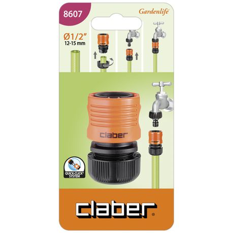 Claber 1/2 Click Connector (Carded)