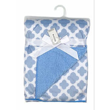 Load image into Gallery viewer, Baby Blanket - Blue Pattern
