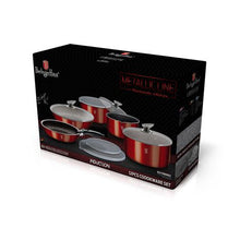 Load image into Gallery viewer, Berlinger Haus 12-Piece Marble Coating Cookware Set - Burgundy Metallic
