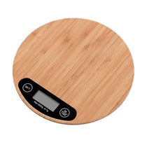 Load image into Gallery viewer, CheffyThings Digital Bamboo Kitchen Scale Round
