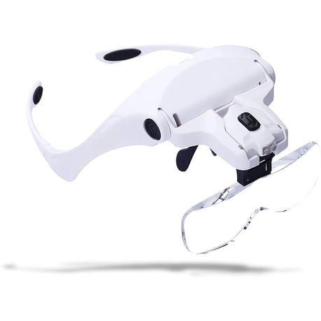 Magnifier Glasses with 2 Led Light,Headband and 5 Lenses for Close Work-W Buy Online in Zimbabwe thedailysale.shop