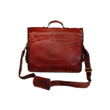 Load image into Gallery viewer, Minx - Genuine Leather Milan Laptop Bag Brown (Unisex)
