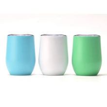 Load image into Gallery viewer, 3 Pack Glow In The Dark Stainless Steel 355ml Hot or Cold Tumblers

