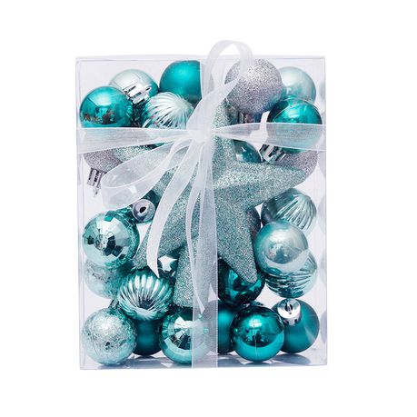 Home Crafts 30 Pc Christmas Décor Ornaments with Star (Blue)