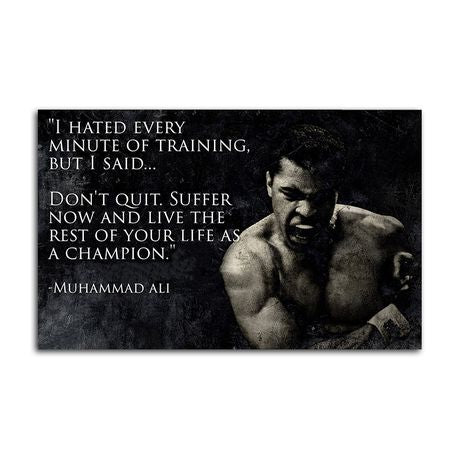 Ali: Champion Mindset - Giant Canvas HD Print Photo Wall Art Décor Poster Buy Online in Zimbabwe thedailysale.shop