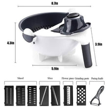 Load image into Gallery viewer, 9 in 1 Hand held spiralizer
