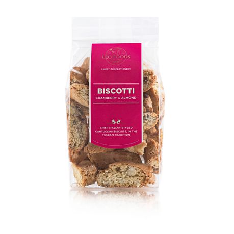 Leo Foods, Biscotti Cranberry & Almond 180g Buy Online in Zimbabwe thedailysale.shop