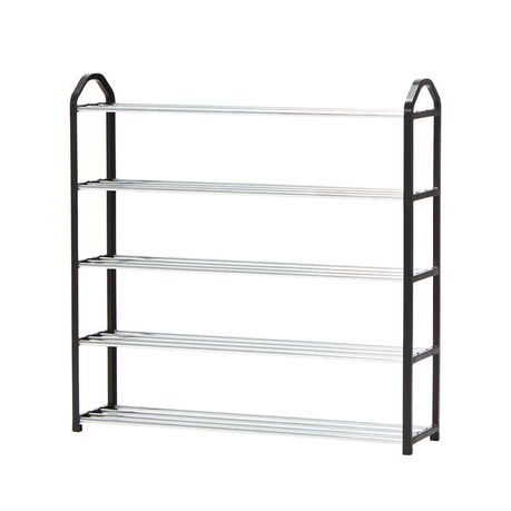 Gretmol 5 Tier Stackable Shoe Rack - Black Buy Online in Zimbabwe thedailysale.shop