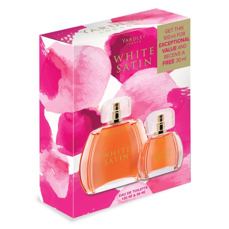 Yardley White Satin Eau De Toilette 100ML & 30ML Buy Online in Zimbabwe thedailysale.shop