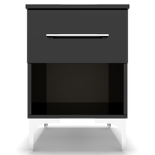 Load image into Gallery viewer, BAM! High Gloss Black One Drawer Bedside/Nightstand
