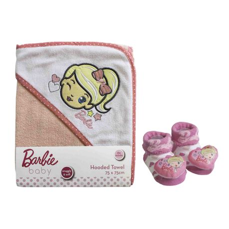 Barbie Fun Rattle Bootie and Hooded Towel Set Buy Online in Zimbabwe thedailysale.shop