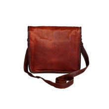 Load image into Gallery viewer, Minx Genuine Leather Messenger Bag - Brown
