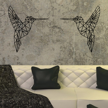 Load image into Gallery viewer, Metal Wall Art - Polygon Hummingbird
