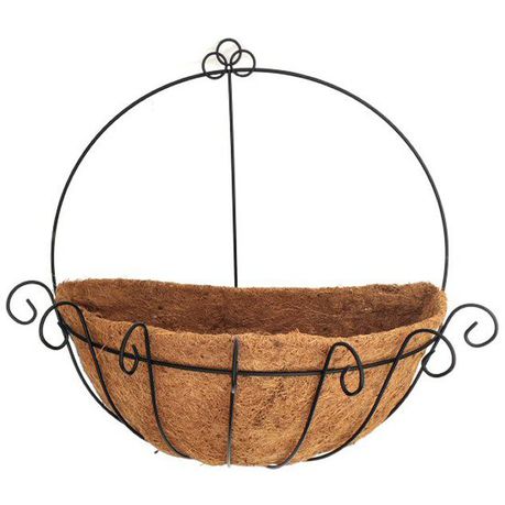 PH Garden - Half Round Coir Lined Wall Basket 40.6cm Buy Online in Zimbabwe thedailysale.shop