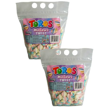 Toros - Marshmallow Mini's 2 Pack - Twisties - (2 x 250g) Buy Online in Zimbabwe thedailysale.shop