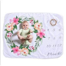Load image into Gallery viewer, Milestone Baby Blanket - Floral
