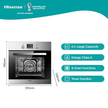 Load image into Gallery viewer, Hisense-67L Eye Level Built In Oven-Stainless Steel
