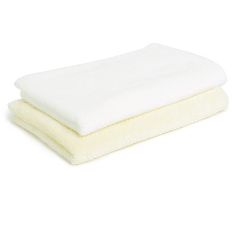 George & Mason Baby - Waffle Blanket Value Pack Yellow & White Buy Online in Zimbabwe thedailysale.shop