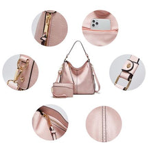 Load image into Gallery viewer, Ladies Pink Satchel Shoulder Handbag with Sub Bag (HB-YL9035-PI)
