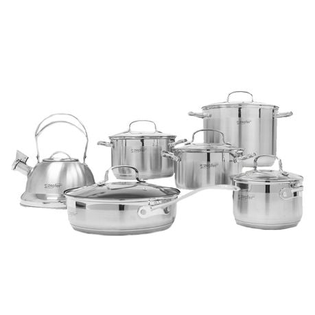 12 Piece Stainless Steel Cookware Set Buy Online in Zimbabwe thedailysale.shop