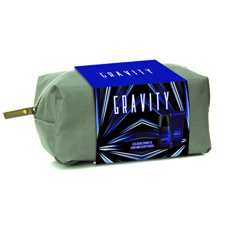 Coty Gravity Cologne Spray 100ML, Hair & Body Wash 150ML & Toiletry Bag Buy Online in Zimbabwe thedailysale.shop