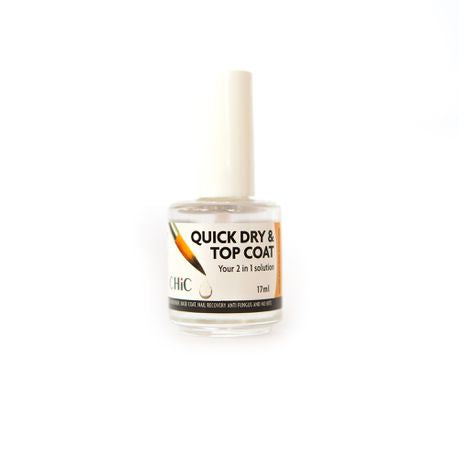 CHIC - QUICK DRY & TOP COAT - 2-IN-1 SOLUTION