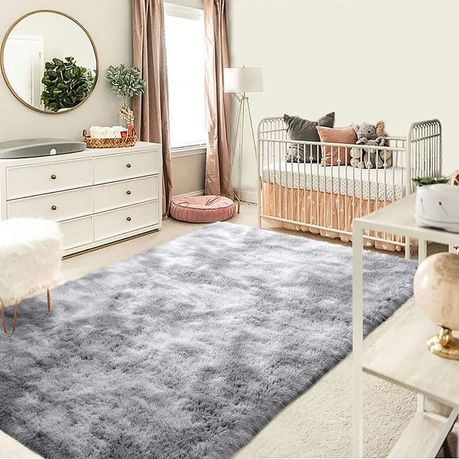 Fluffy Carpets Rug Silver grey 200 x 150cm Buy Online in Zimbabwe thedailysale.shop