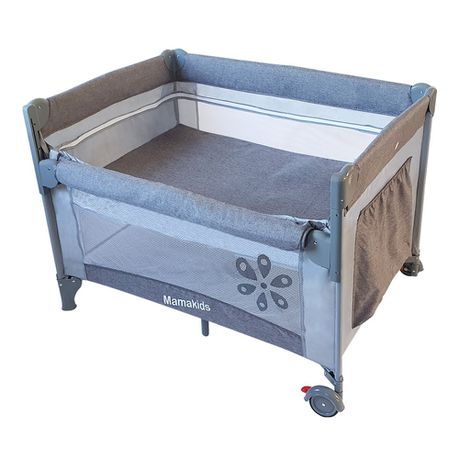 Mamakids Dream-By-Me Camp Cot & Co-Sleeper Grey Buy Online in Zimbabwe thedailysale.shop