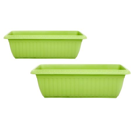 Heartdeco Rectangular Window Box Flower Pot Planter - 2 Pack Buy Online in Zimbabwe thedailysale.shop