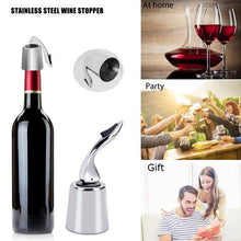 Load image into Gallery viewer, Stainless Steel Wine Bottle Stopper - Pack of 3
