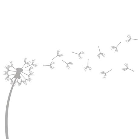 Fantastick Wall Decor - Dandelion Frosted Vinyl Stickers Buy Online in Zimbabwe thedailysale.shop