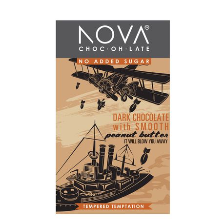 Nova Sugar Free Chocolate - PeanutButter (10 x 40g)