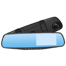Load image into Gallery viewer, Rearview Mirror Dual Channel DVR Camera Recorder Dash Cam Black
