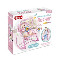 Load image into Gallery viewer, Baby Cradle Safety Crib Rockers - Pink

