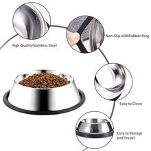 Load image into Gallery viewer, Stainless Steel Pet Bowl &amp; Scoop Set
