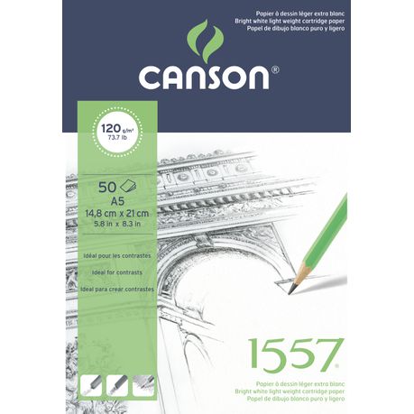 Canson 1557 Pad 50S A5 120G Buy Online in Zimbabwe thedailysale.shop