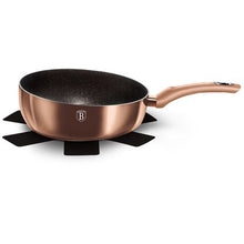 Load image into Gallery viewer, Berlinger Haus 26cm Marble Coating Flip Frypan - Rose Gold Metallic Line
