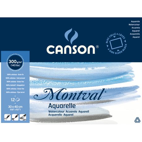 Canson Montval Pad 4Sides 12S 30X40 300G Buy Online in Zimbabwe thedailysale.shop